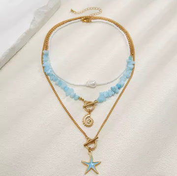 Summertime Beachy Necklace set