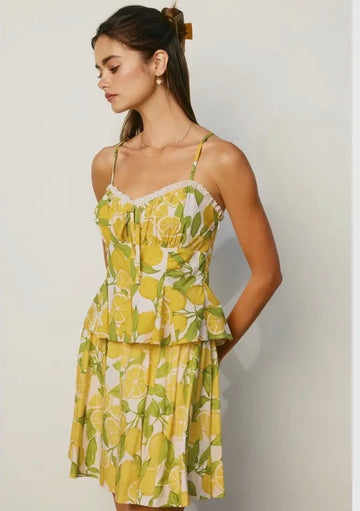 Lemonchello 🍋 Two piece mini dress