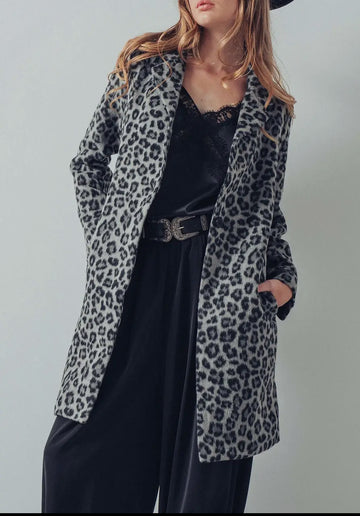 Khloe Leopard Coat