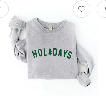 Holidays graphic crop fleece