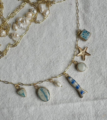 East Coast , polymer, clay,necklace