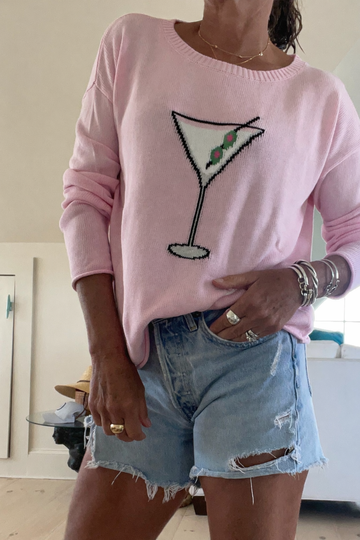 Pink Extra Dirty Boxy Cotton Sweater