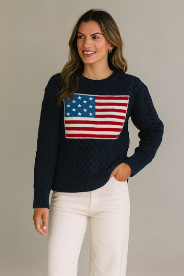 Cable Flag Sweater now in 5 Colors