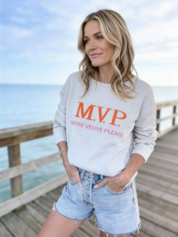 Classic MVP More Veuve Please Cotton Sweater