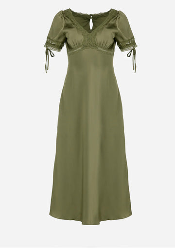 Whisper Sage Midi Dress