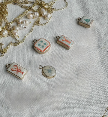 Coastal theme , polymer, clay, charms