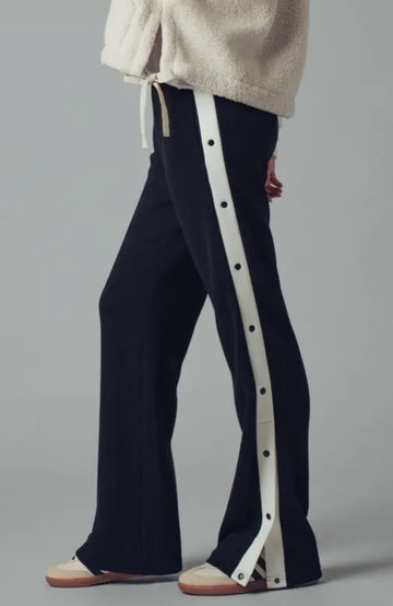 Russo side, snap contrast track pant