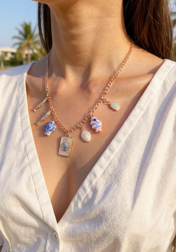Coastal charm necklace