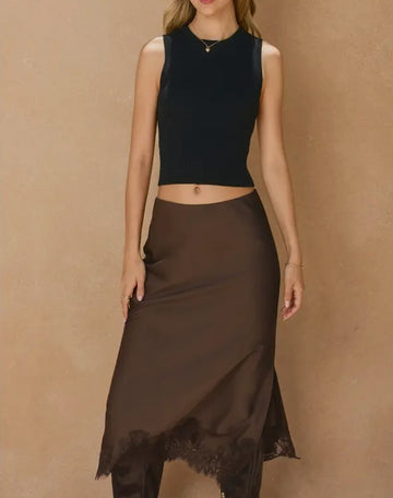 Carolina Silk Lace Slip Skirt