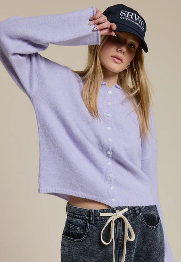 Piper Cardigan in Lila