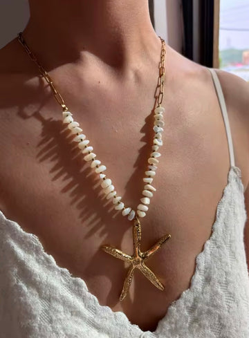 Seaside statement, Starfish necklace