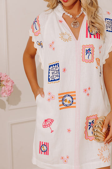 The Beachcomber Linen Mini Dress
