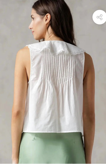 Pintuck Ruffle blouse