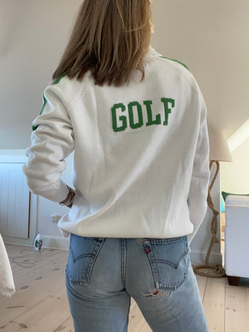 Golf 1/2 Zip in Pink and Green