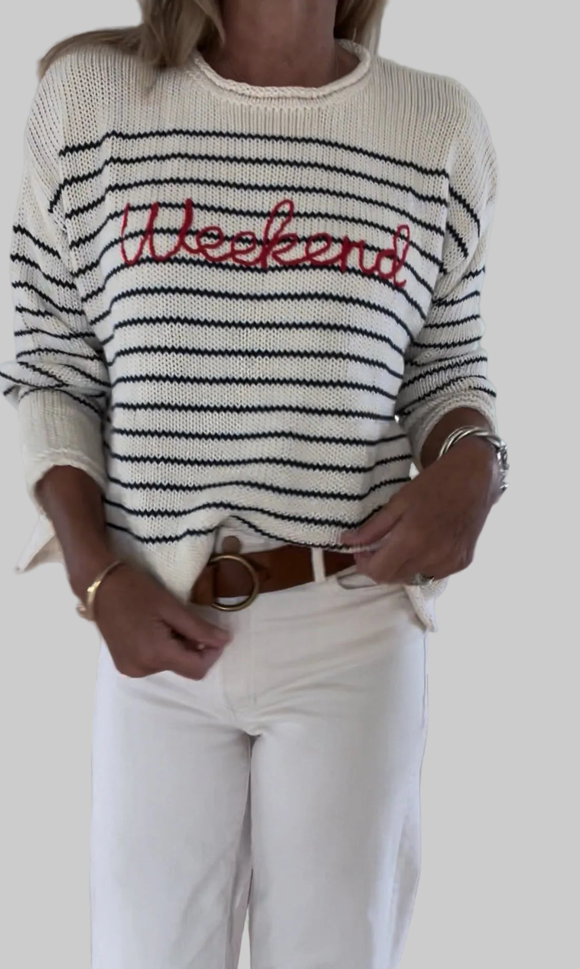 アメリヴィンテージ　SWELL STRIPE KNIT Ameri（アメリ）の「SWELL STRIPE KNIT（ニット/セーター）」 - WEAR