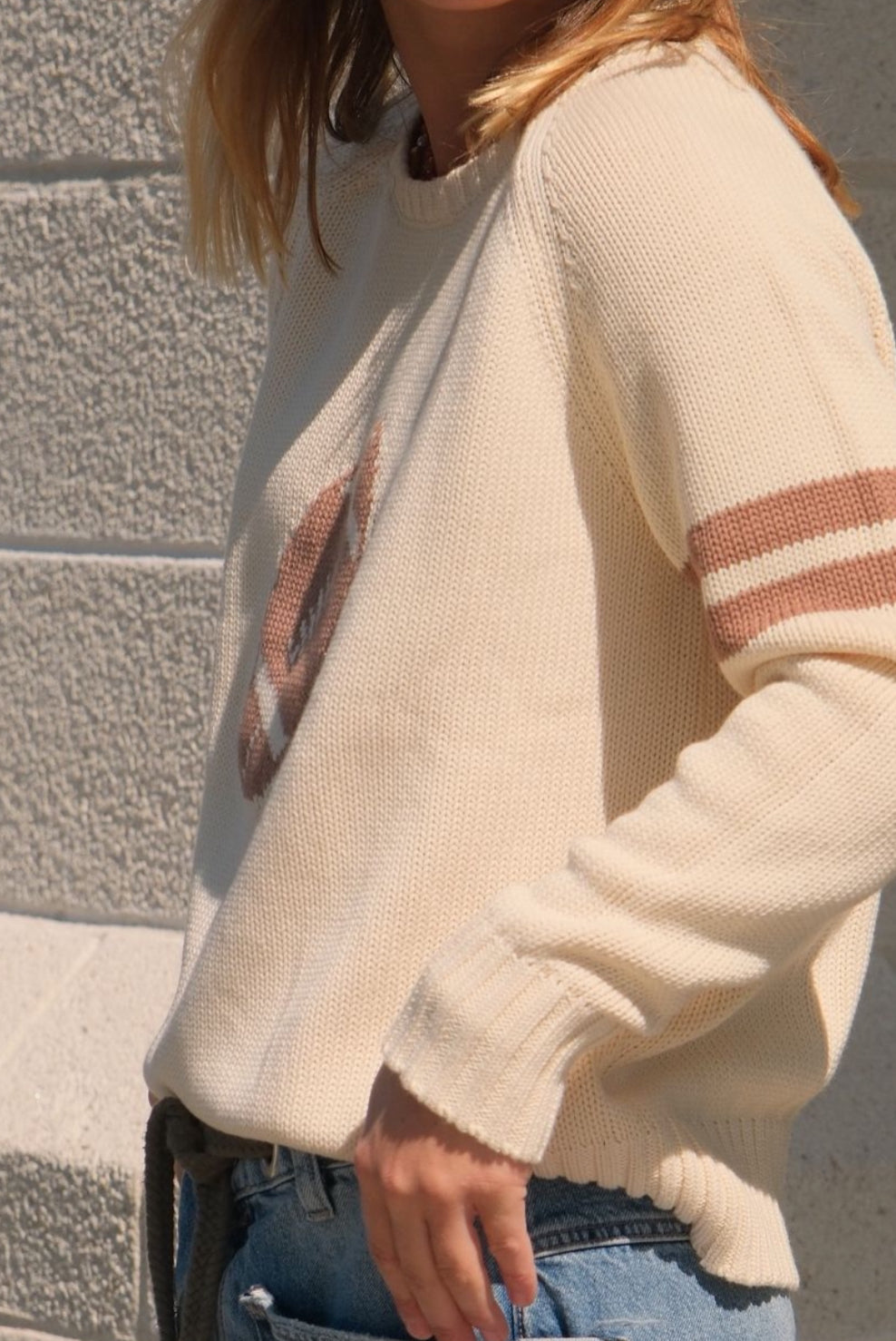 Campus Football Classic Sweater | Pink Pineapple Shop