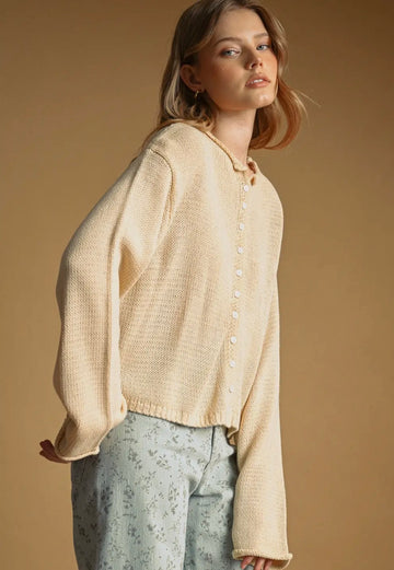The Ellie Cardigan in Honey