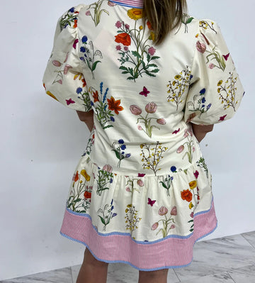 Newbury Floral Drop Waist Dress