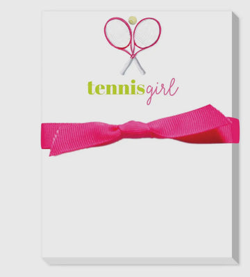 Tennis Girl notepad