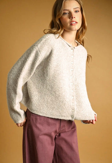 The Wren Cardigan in Gray