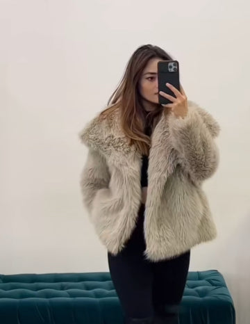 Vintage inspired, faux fur jackets