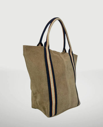 Genuine Suede Classic tote in Tan