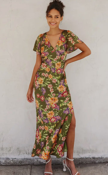 Floral V-Neck Dress