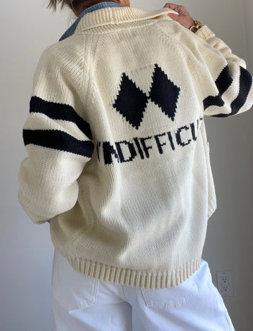Varsity Cardigan I'm Difficult