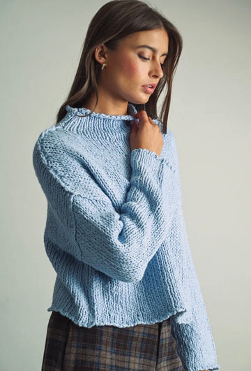 The Skyline Mock Neck Sweater