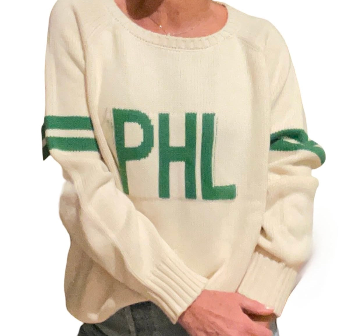 Chunky Campus PHL Sweater | Pink Pineapple Shop