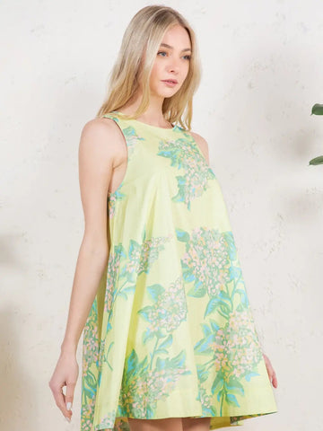 Hydrangea Swing Dress