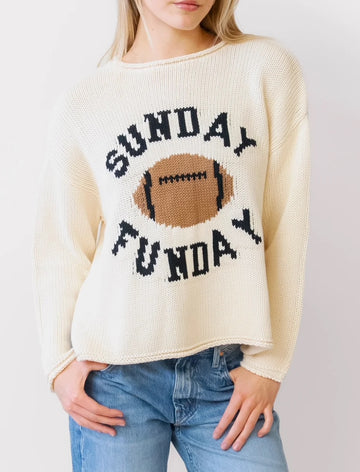 Sunday Funday Football Rollneck Sweater