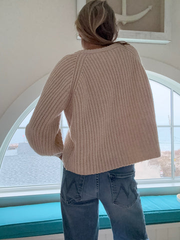 Fisherman Cardigan crew Natural