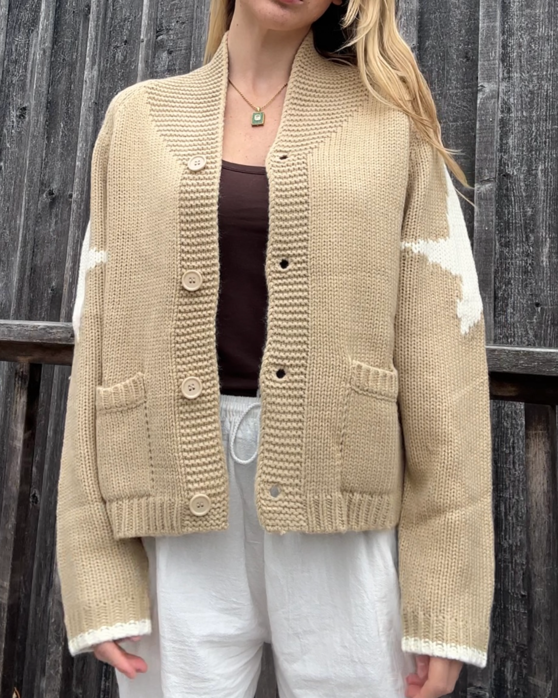 Western-Inspired Vintage Cowboy Knit Sweater
