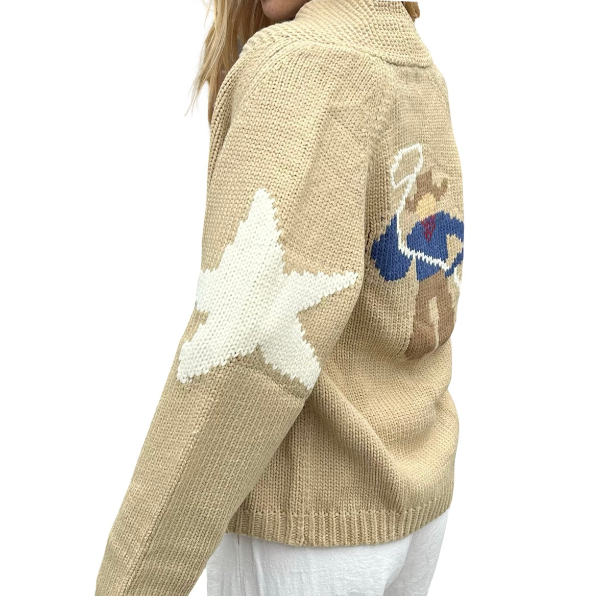 Western-Inspired Vintage Cowboy Knit Sweater