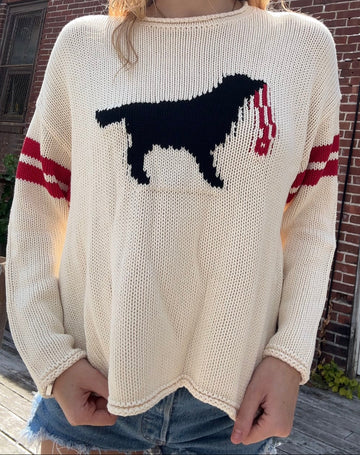 Chloe Rollneck Black Dog Sweater
