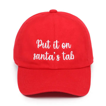 Put It On Santa's Tab Baseball Hat