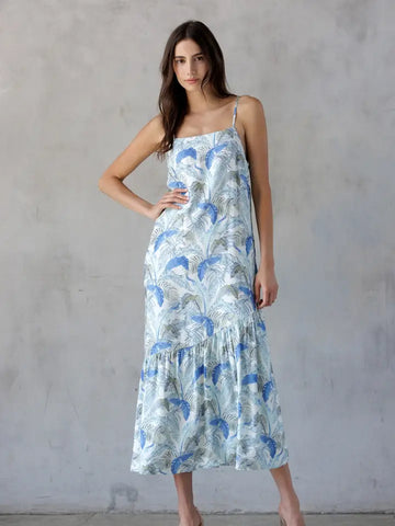 lido watercolor leaf dress