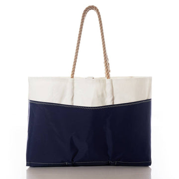 Breton Stripe Whale Ogunquit Beach Tote