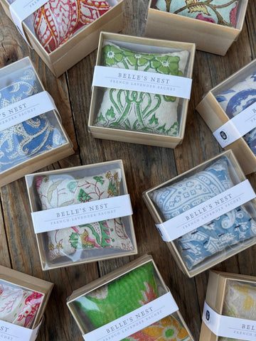 Belle's Nest - Assorted Boxed Square Lavender Sachet