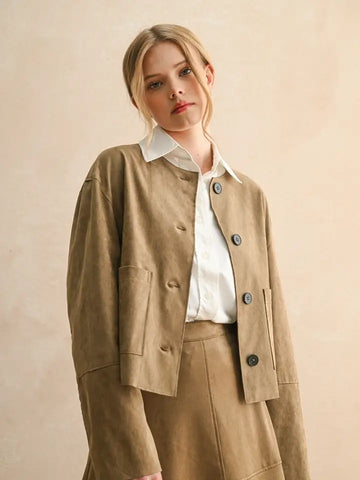 The Aspen Suede Bomber Jacket