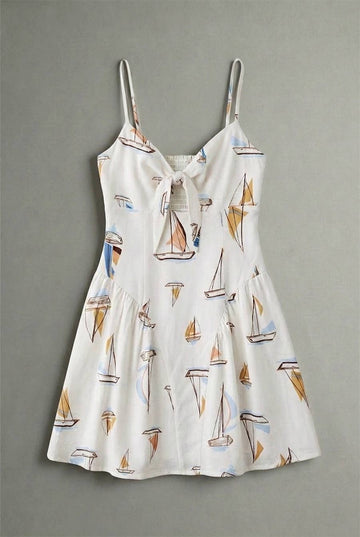 Printed Mini Dress
