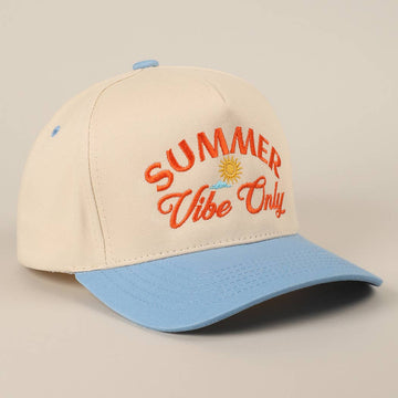 Summer Vibe Only Embroidered Two-Tone Trucker Hat