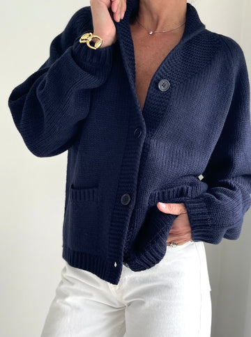 Chunky Knit Lobster Cardigan