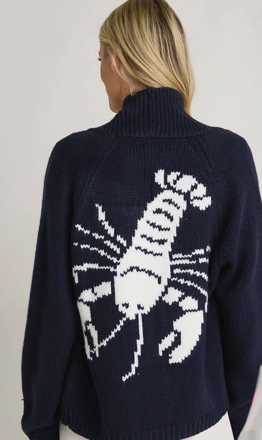 Chunky Knit Lobster    Cardigan