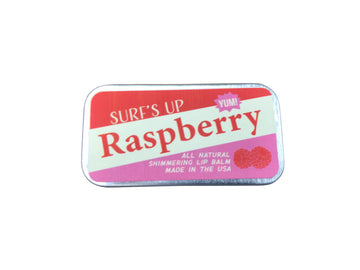 Surfs Up Candle - Raspberry Shimmering Lip Balm Sliding Tin