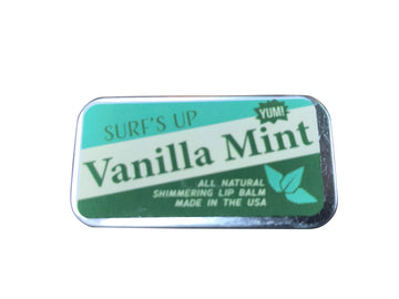 Surfs Up Candle - Vanilla Mint Shimmering Lip Balm Sliding Tin