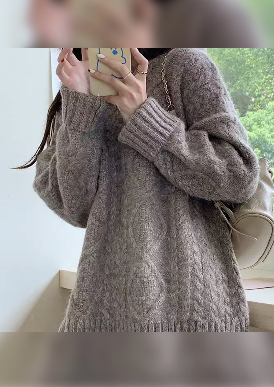 売れ筋商品|||ストイック ニット&セーター アウター レディース Oversized Cotton Fisherman's Sweater - Women's Angora Stoic Oversized Cotton Fisherman's Sweater - Women's, Angora