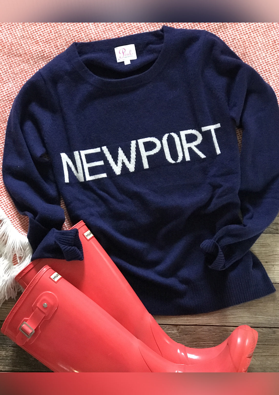 Custom 100% cashmere Newport sweaters