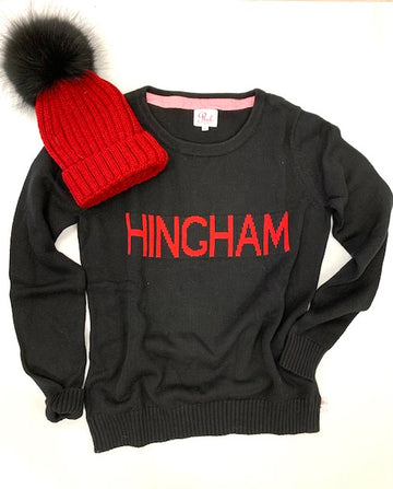 HINGHAM COTTON SWEATERS AND POM POM HAT